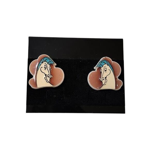 Vintage Disney Hercules Pegasus Horse EARRINGS Winged Magical - Picture 1 of 6